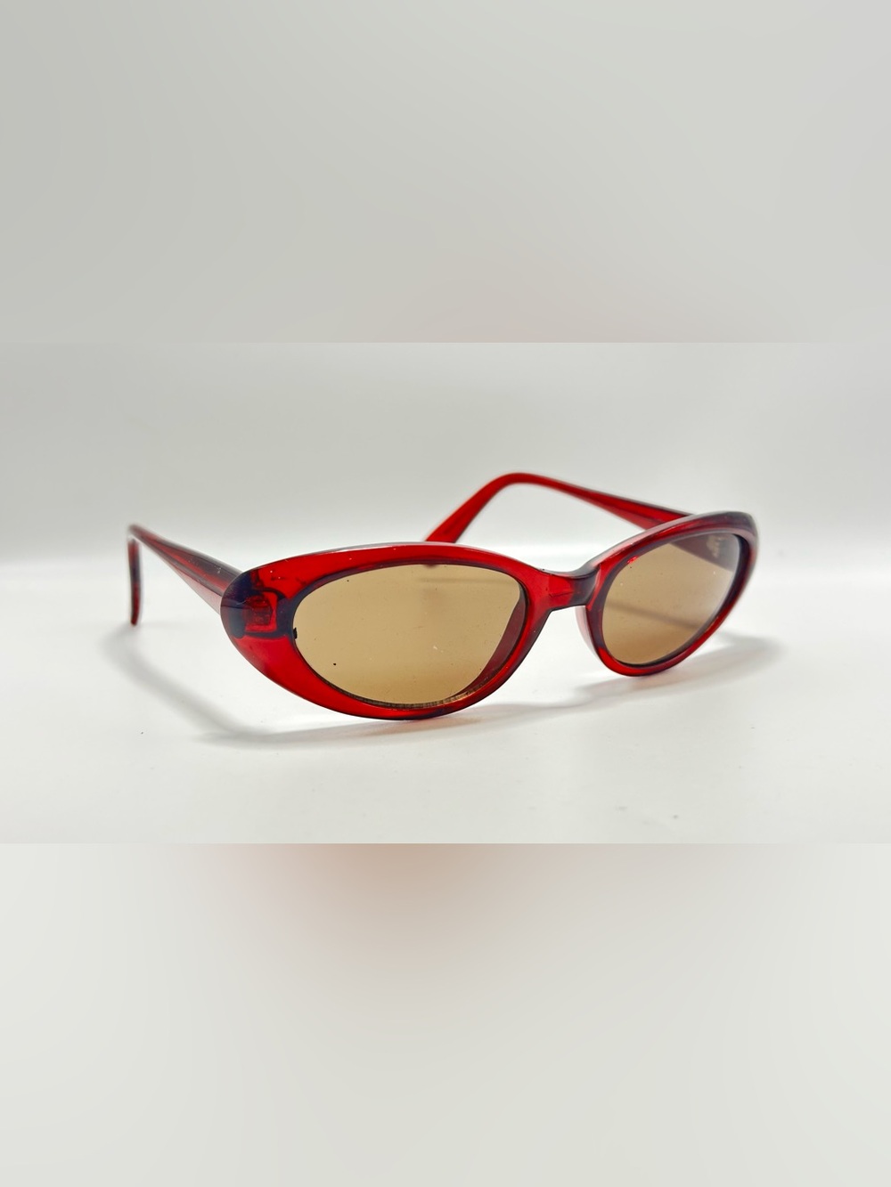 O20 Burgundy Oval Sunglasses Frames Only